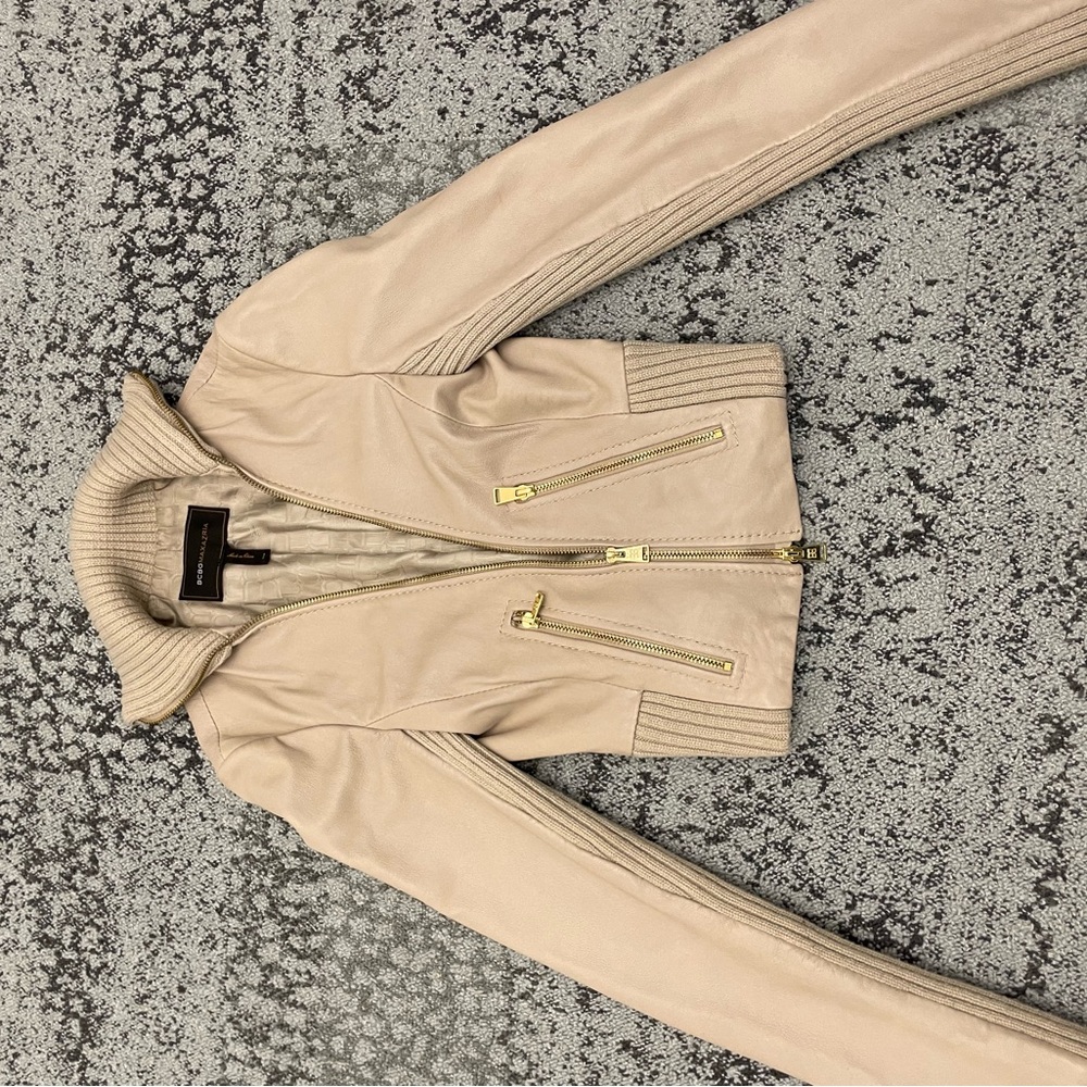BCBG Maxazaria leather (real) jacket